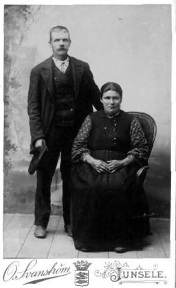 Olle och Pettra Wedin Sunnansjö. Fotograf Oscar Svanström. Bildkälla Jan Sjölander.