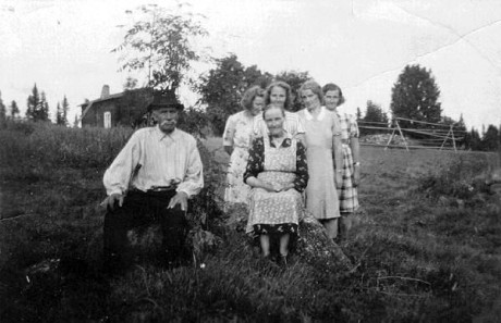 Erik Petter Sjölund. Foto Fransåsen på 80-årsdagen.